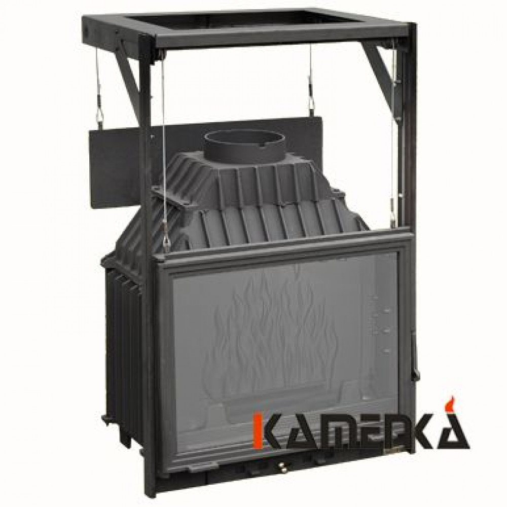 Каминная топка чугунная Мета Камилла 700П с подъемным механизмом